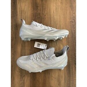Adidas Men Size 11.5 Adizero Electric+ Grey Silver IE3286 Football Cleats